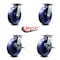 Service Caster 8 Inch Solid Poly Swivel Caster Set with Ball Bearings 2 Brakes SCC-35S820-SPUB-2-SLB-2 - alternate 7